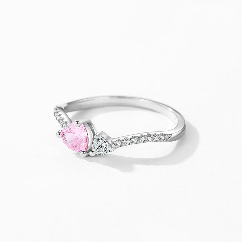 Anel Cristal Rosa